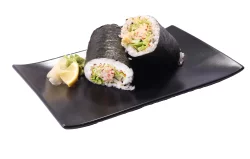 Spicy Imitation Crab Sushi Burrito