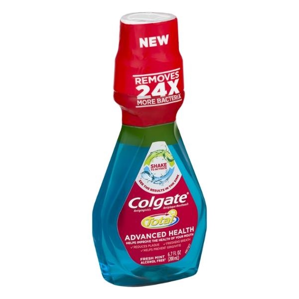 slide 1 of 1, Colgate Total Advance Health Mouthwash Fresh Mint, 6.7 fl oz