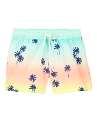 Oshkosh Toddler Palm Tree Swim Trunks Multi 5T