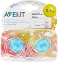 slide 1 of 1, Philips Avent Bpa Free 0-6 Months Translucent Pacifier, 2 ct