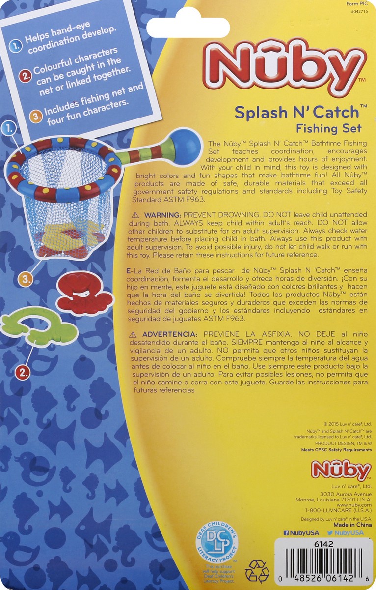 slide 2 of 11, Nuby Splash N' Catch 18+ Months Bathtime Fun Fishing Set 1 ea, 1 ea