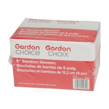 slide 1 of 1, Gordon Choice 6 Inch Bamboo Skewers, 100 ct