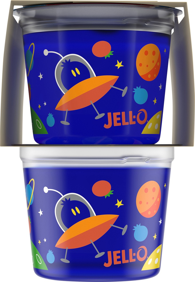 slide 8 of 9, Jell-O Minions Berry Blue Ready-to-Eat Jello Cups Gelatin Snack, 4 ct Cups, 13.5 oz