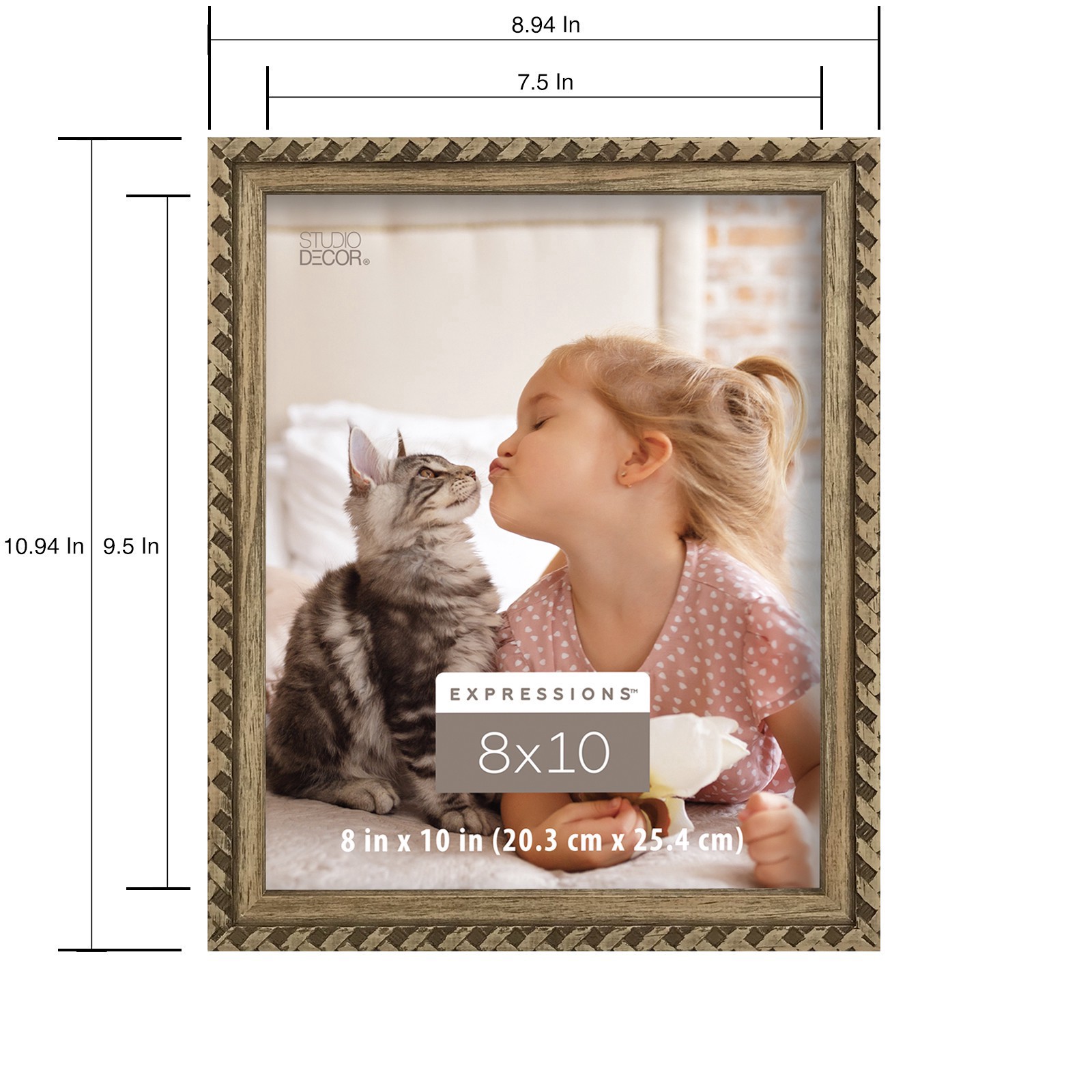 slide 7 of 7, Expressions 8" X 10" Natural Paisley Frame By Studio Decor, 8 in x 10 in