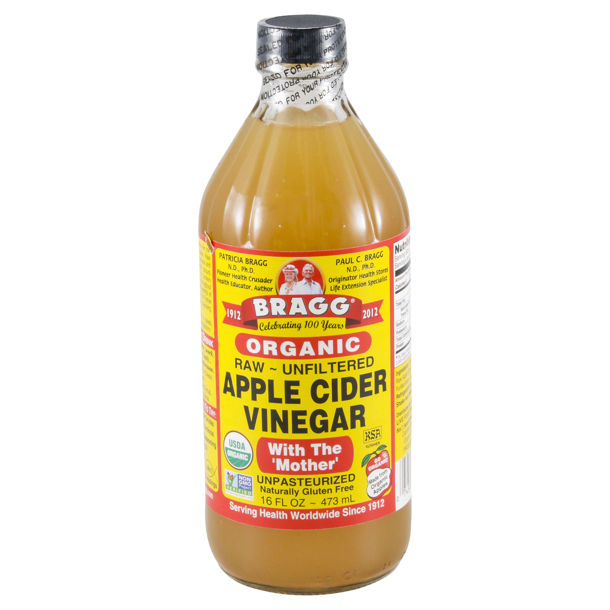 slide 1 of 13, Bragg Organic Raw & Unfiltered Apple Cider Vinegar, 16 oz