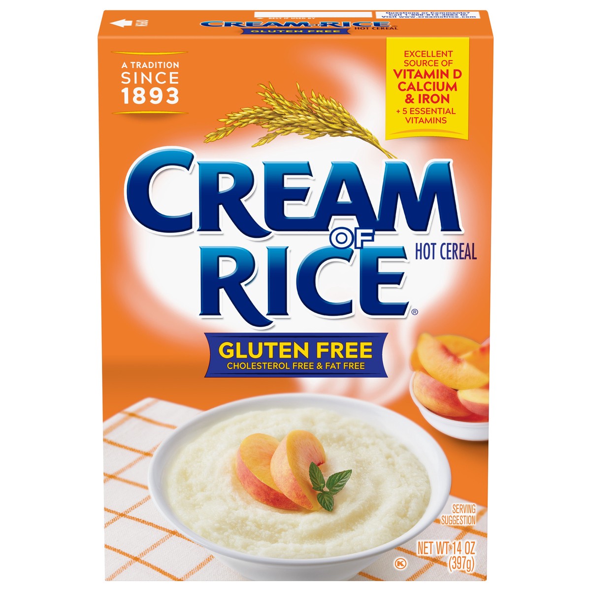 slide 12 of 13, Cream of Rice Gluten Free Hot Cereal, Kosher, 14 OZ Box, 14 oz