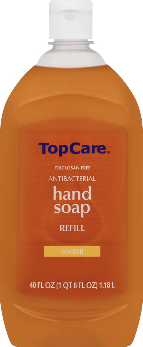 slide 2 of 6, TopCare Antibacterial Hand Soap Refill, Amber, 40 oz