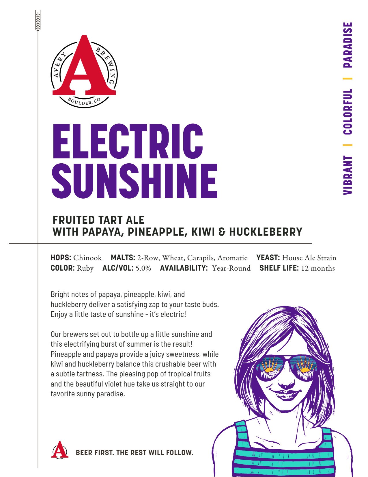 slide 5 of 10, Avery Brewing Electric Sunshine- 6 ct, 6 ct