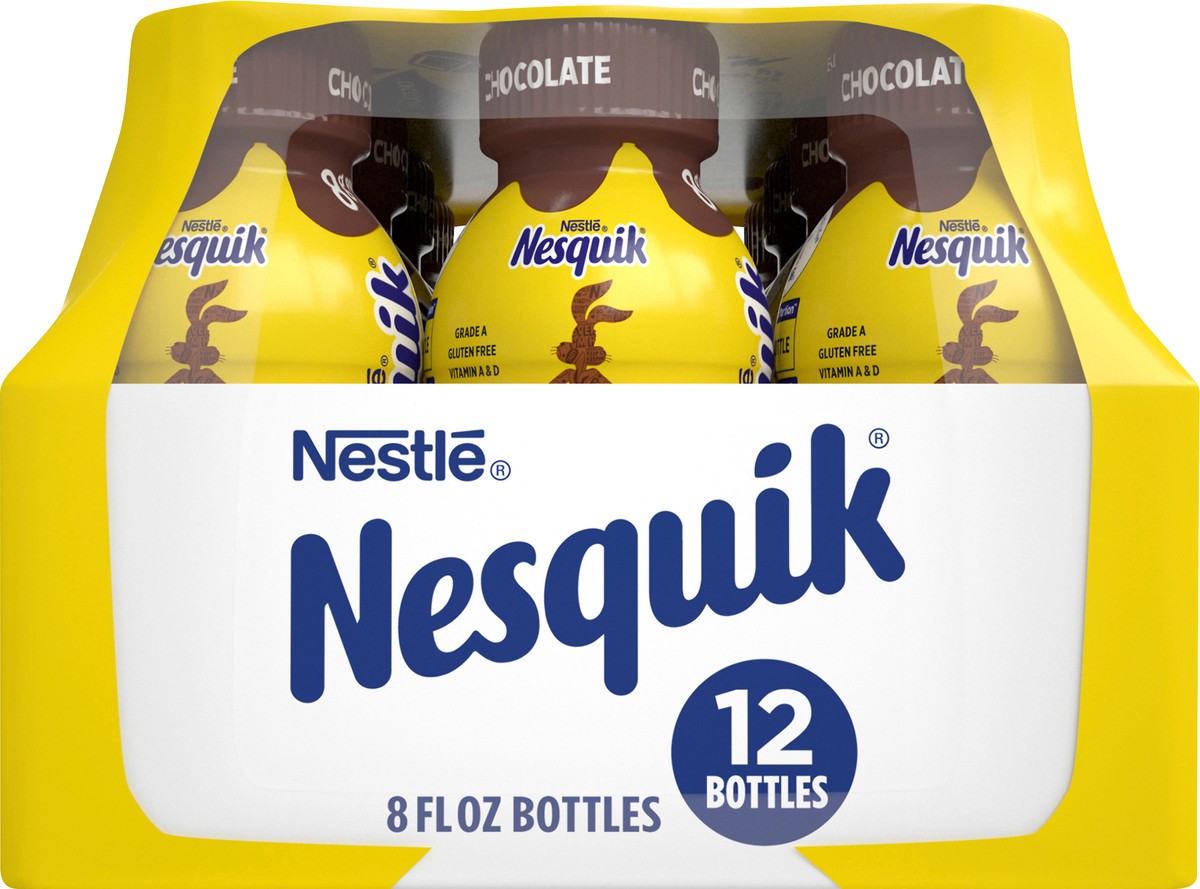 slide 7 of 8, Nesquik Chocolate Lowfat Milk, Ready to Drink, 96 oz