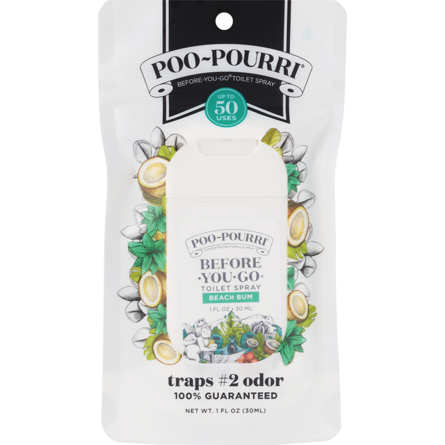 slide 1 of 2, Poo-Pourri Before-You-Go Toilet Spray, Beach Bum, 1 oz