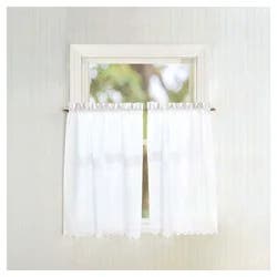 CHF Curtainworks Penny Eyelet Tier Pair 56"w x 36"L