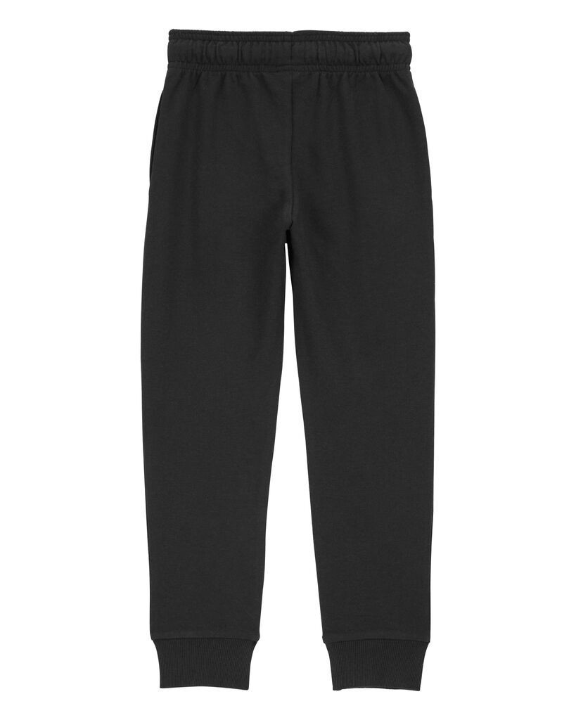 slide 2 of 3, Carter's Carters Kid Pull-On Drawstring Joggers - Black Black 10, 1 ct