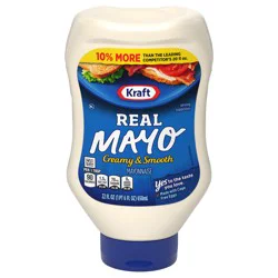 Kraft Real Mayo Creamy & Smooth Mayonnaise, 22 fl oz Bottle