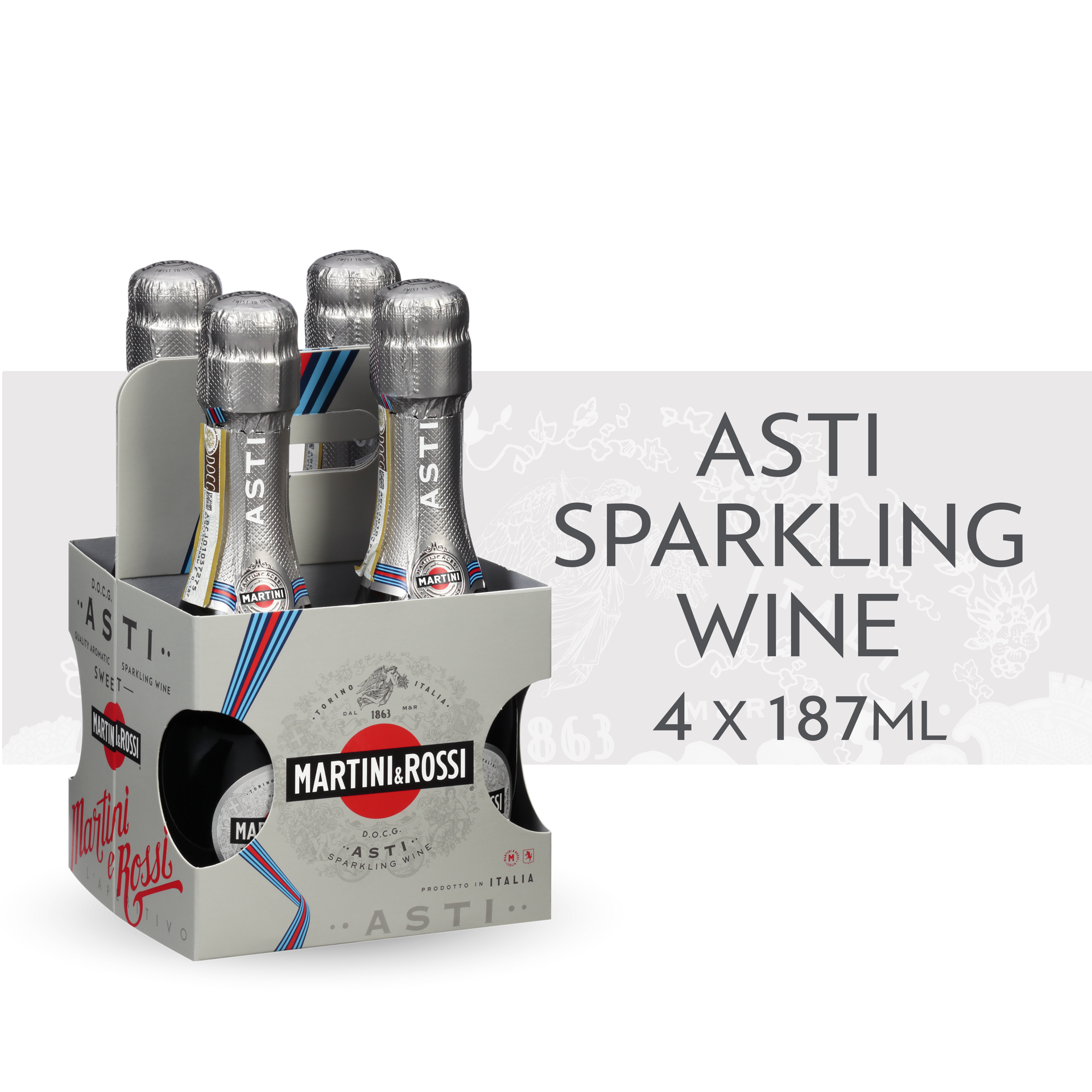 slide 1 of 5, Martini & Rossi Asti Sparkling Wine 7.5% 18.7Cl/187Ml, 187 ml