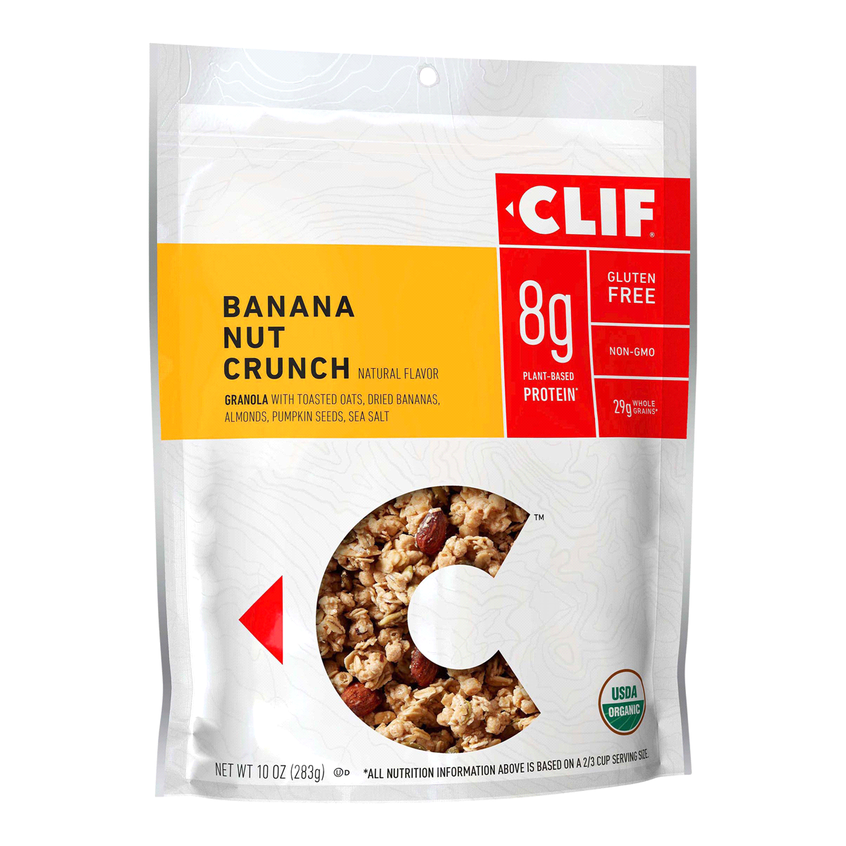 slide 1 of 1, CLIF Granola Banana Nut Crunch, 10 oz