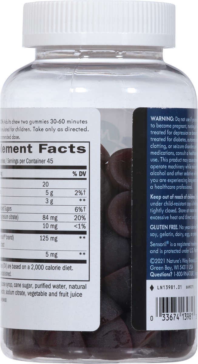 slide 7 of 9, Nature's Way 3 in 1 Support Berry Flavored Sleep Well 90 Gummies, 90 ct