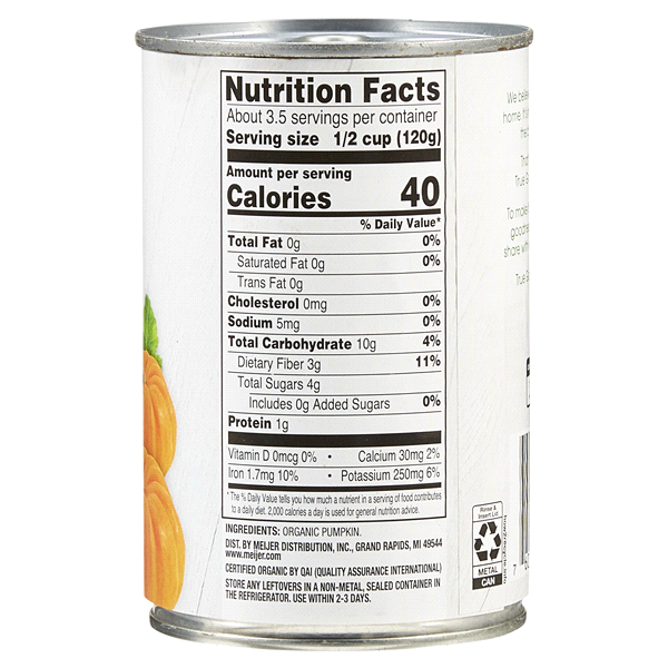 slide 3 of 29, True Goodness Organic Pumpkin, 15 oz