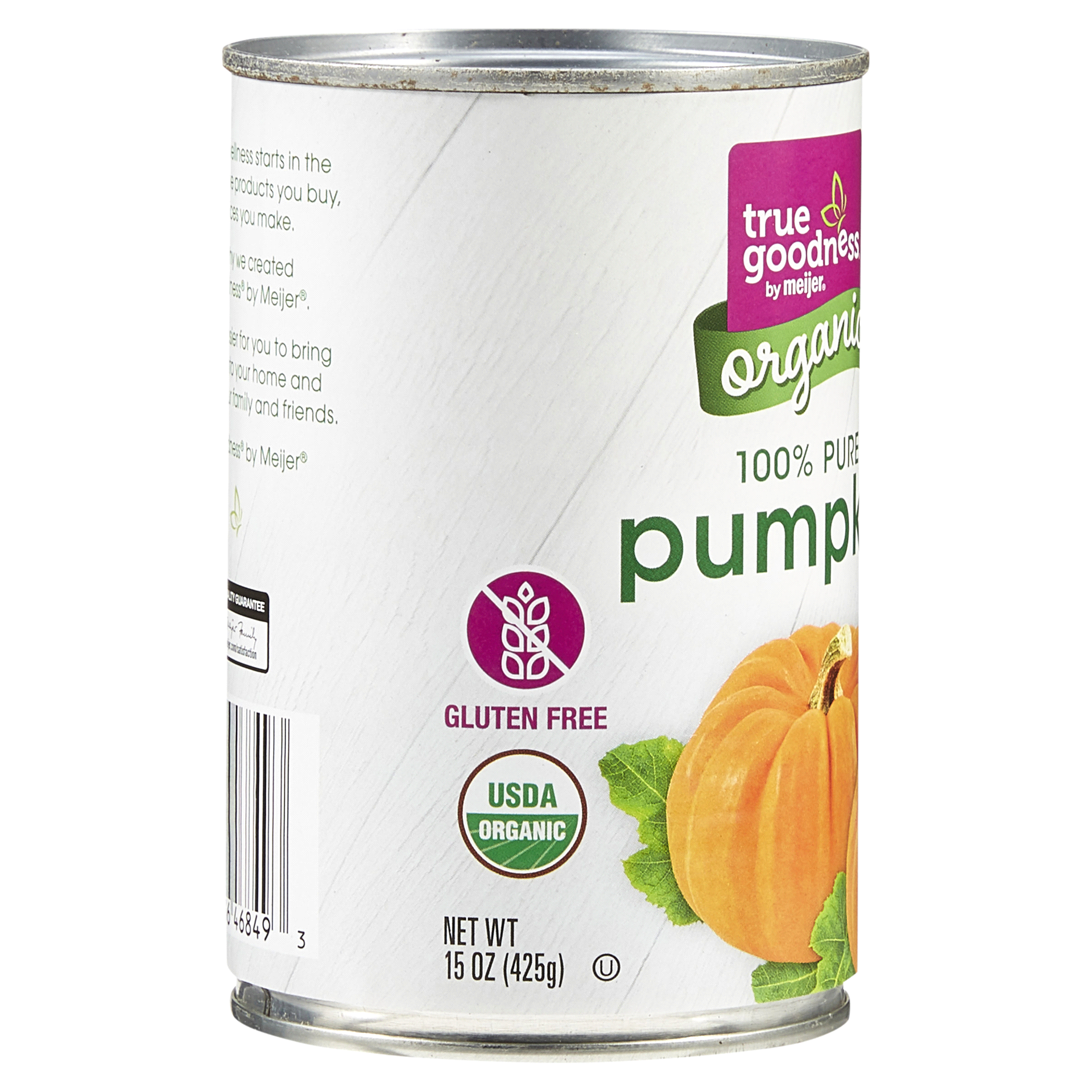 slide 18 of 29, True Goodness Organic Pumpkin, 15 oz