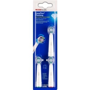 slide 1 of 1, CVS Health Floss Effects Replacement Brush Heads, 3 ct