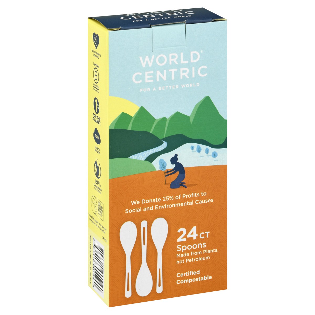 slide 4 of 9, World Centric Spoons 24 ea, 24 ct