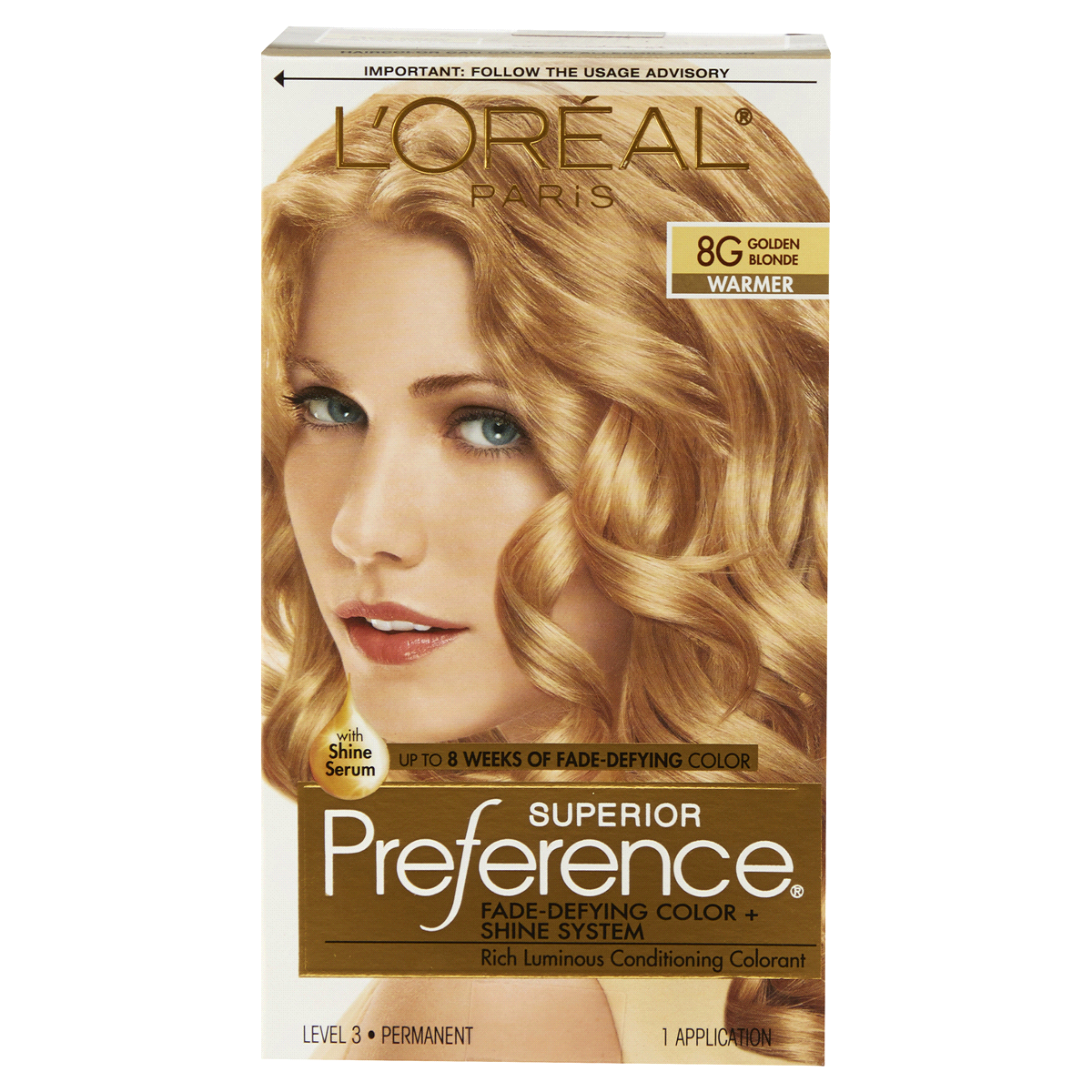 slide 1 of 1, L'Oréal Paris Superior Preference Fade-Defying Color + Shine System Golden Blonde, 8 gram