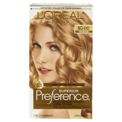 L'Oréal Superior Preference Fade-Defying Color + Shine System - 6.5 fl oz - 8G Golden Blonde - 1 Kit