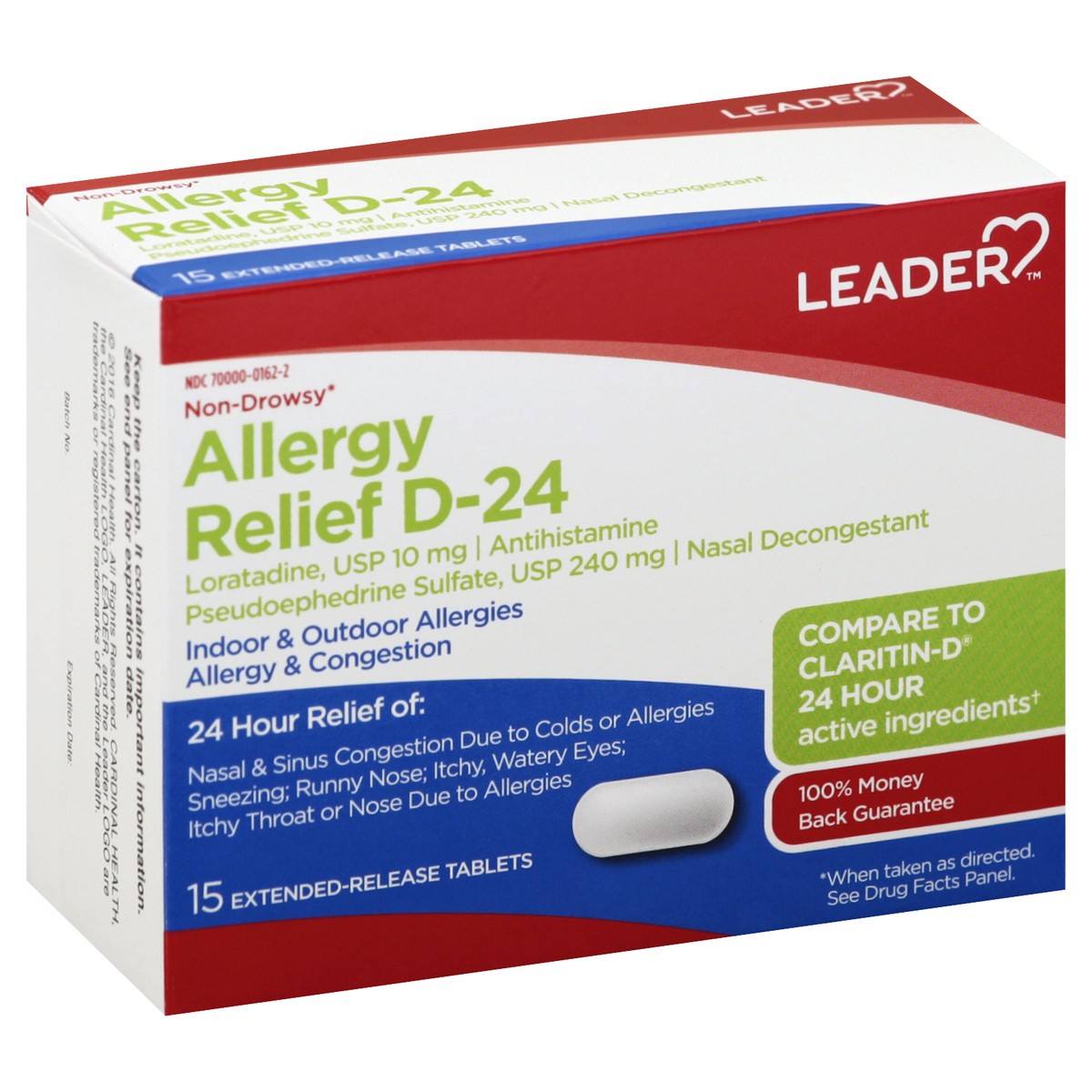 slide 8 of 11, Leader Allergy Relief D-24 15 ea, 15 ct