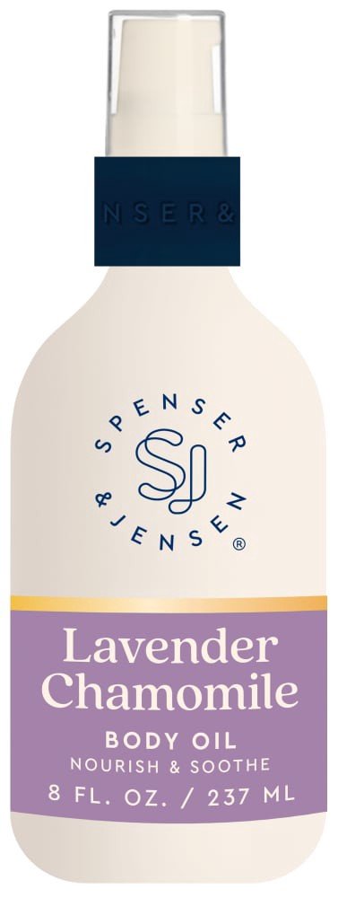 slide 1 of 1, Spenser & Jensen Lavender & Chamomile Body Oil, 8 oz