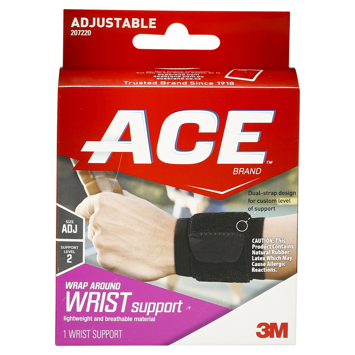 slide 1 of 1, ACE Brand Wrap Around Wrist Support, One Size