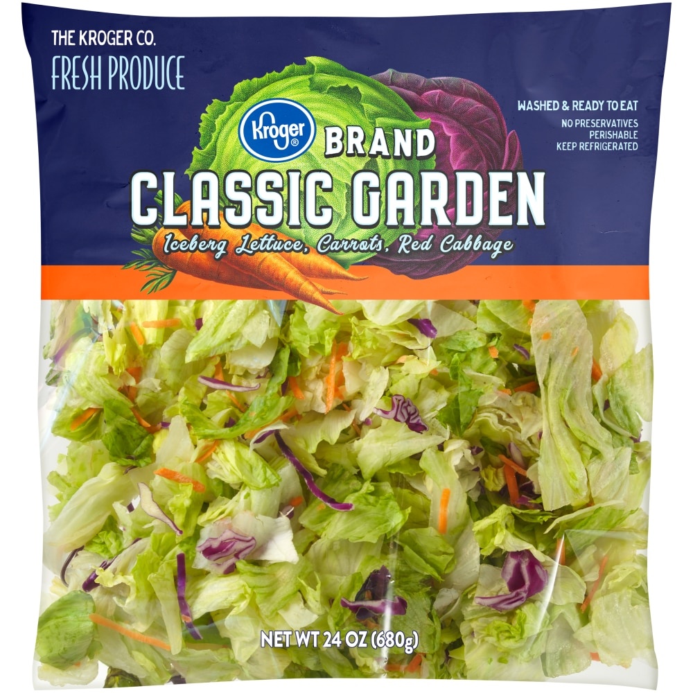 slide 1 of 1, Kroger Classic Garden Salad, 24 oz