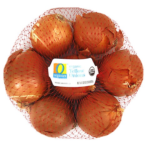 slide 1 of 9, O Organics Organic Onions Yellow Prepacked, 