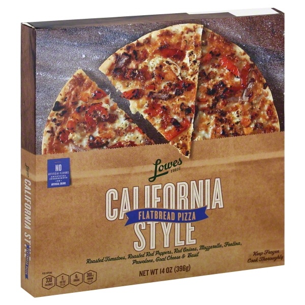 slide 1 of 1, Lowes Foods Pizza Flatbread California Style, 14 oz