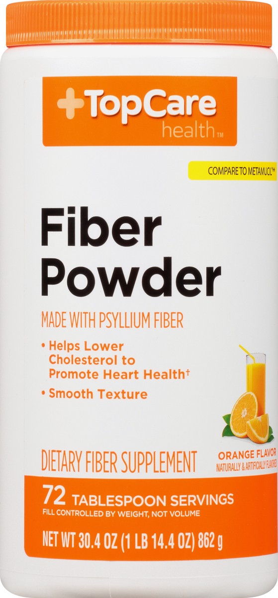 slide 1 of 12, TopCare Health Orange Flavor Fiber Powder 30.4 oz, 30.4 oz