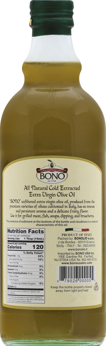 slide 3 of 11, Bono Unfiltered Extra Virgin Olive Oil 33.8 oz, 33.8 oz