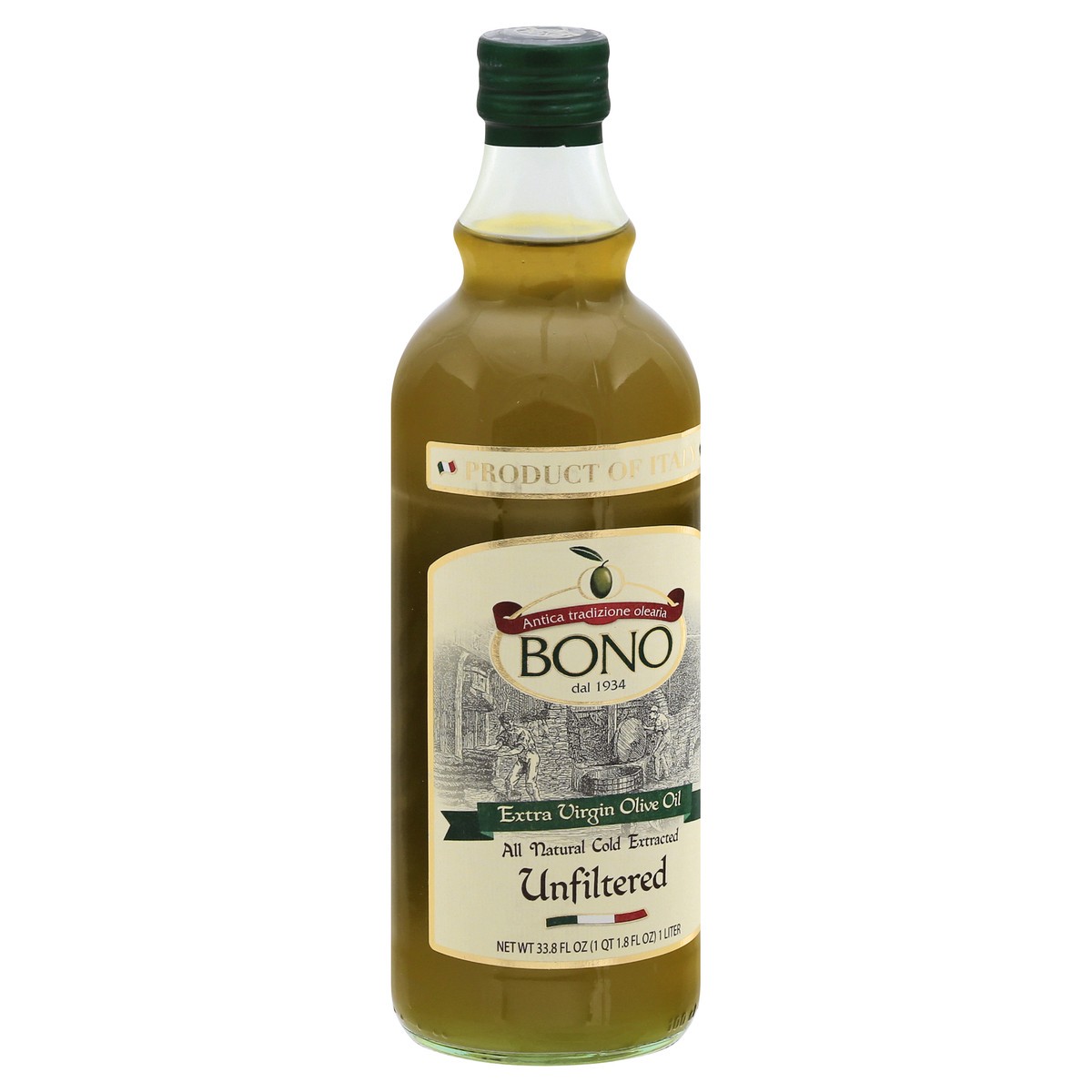 slide 4 of 11, Bono Unfiltered Extra Virgin Olive Oil 33.8 oz, 33.8 oz