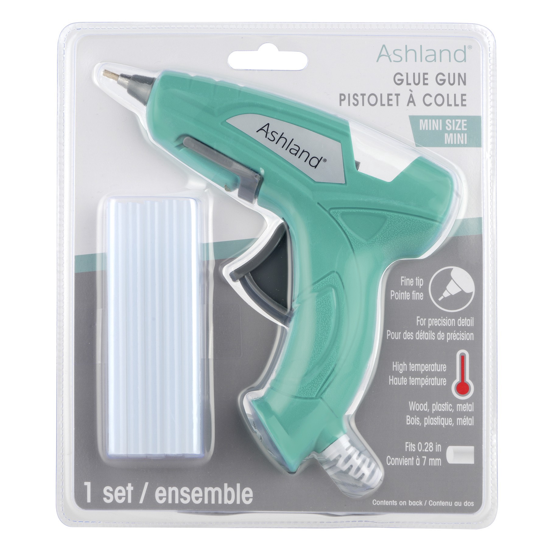 slide 2 of 2, Mini Fine Tip High Temperature Glue Gun Set By Ashland, 0.28 in x 4 in