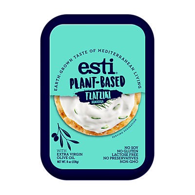 slide 1 of 1, esti Plant-Based Tzatziki Dip, 8 oz