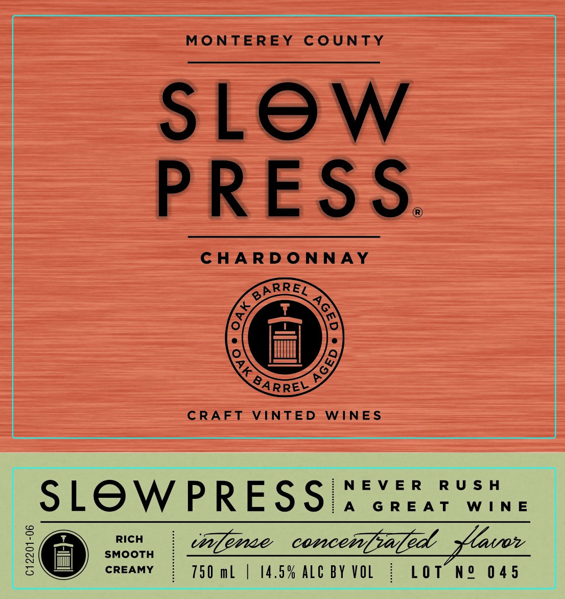 slide 2 of 5, Slow Press Chardonnay 750 ml, 25.4 fl oz