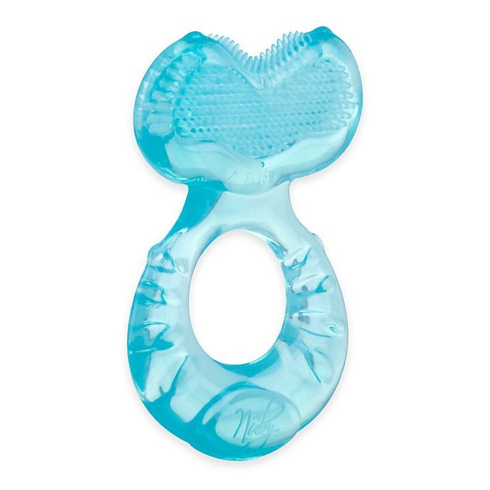 slide 1 of 2, Nuby Teethe-eez Teether - Blue, 1 ct