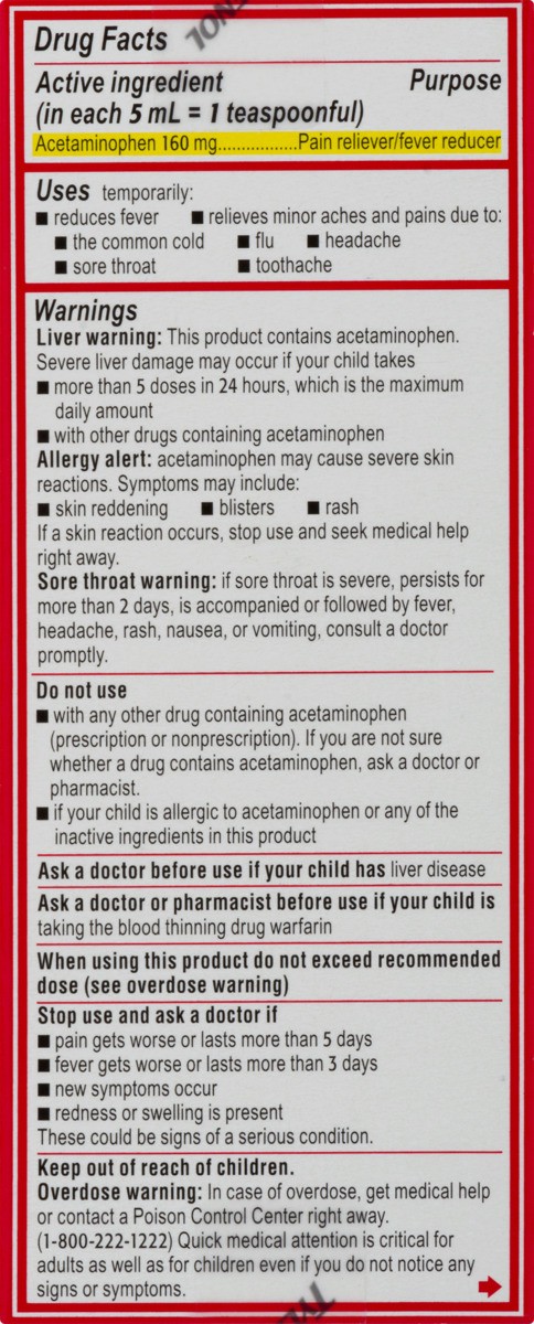 slide 11 of 11, Tylenol Children's Tylenol Oral Suspension, Grape, 4 Fl. Oz, 4 fl oz