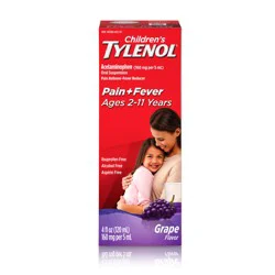 Children's Tylenol Oral Suspension, Grape, 4 Fl. Oz