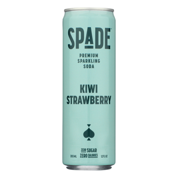slide 1 of 1, Spade Soda Kiwi Strawberry, 12 oz