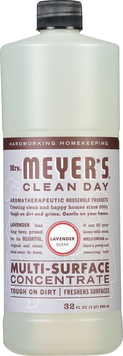 slide 6 of 9, Mrs. Meyer's Mrs. Meyer''s Clean Day Multi-Surface Cleaner Concentrate, Lavender Scent, 32 Ounce Bottle, 32 fl oz