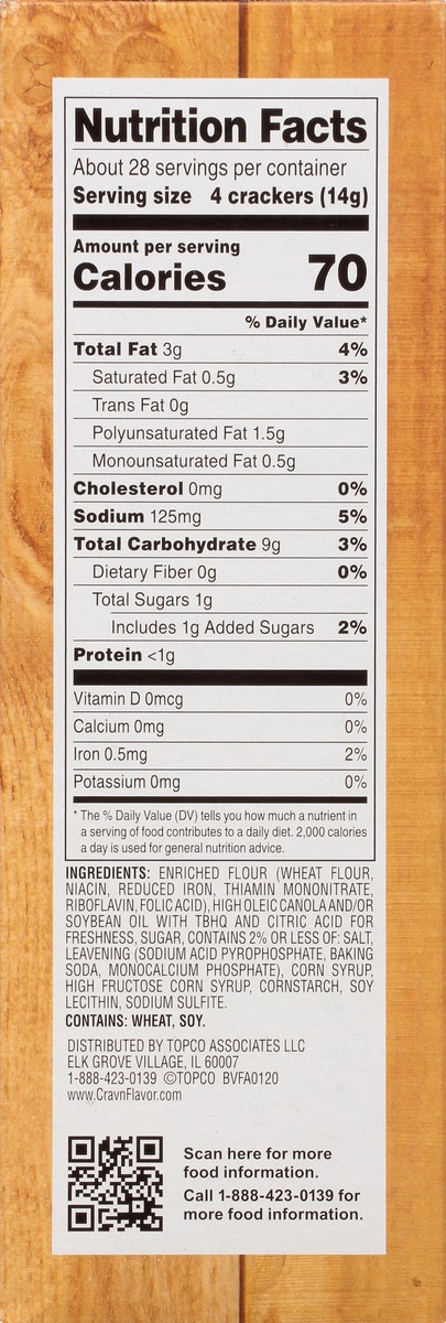 slide 4 of 15, Crav'n Flavor Rich & Crisp Original Crackers 3 ea, 3 ct
