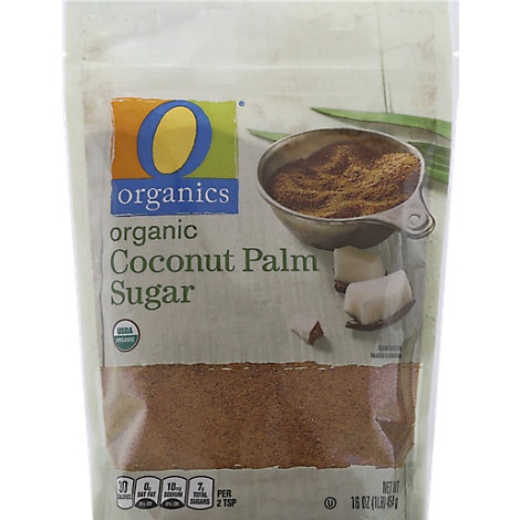 slide 1 of 1, O Organics Organic Sugar Coconut Palm Sugar, 16 oz