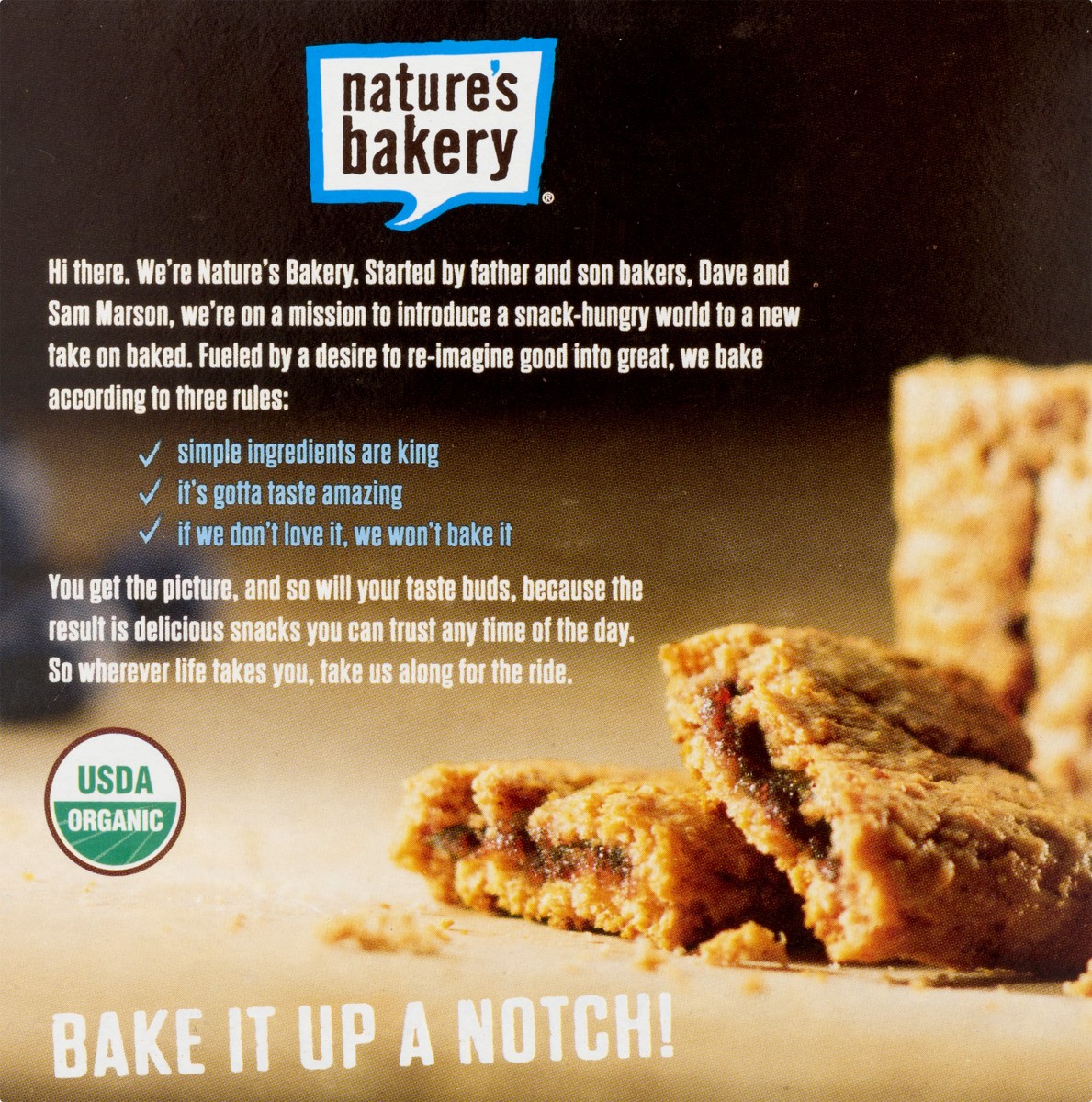 slide 9 of 9, Nature's Bakery Honey & Oat Blueberry Soft Baked Bars, 6 ct; 1.3 oz