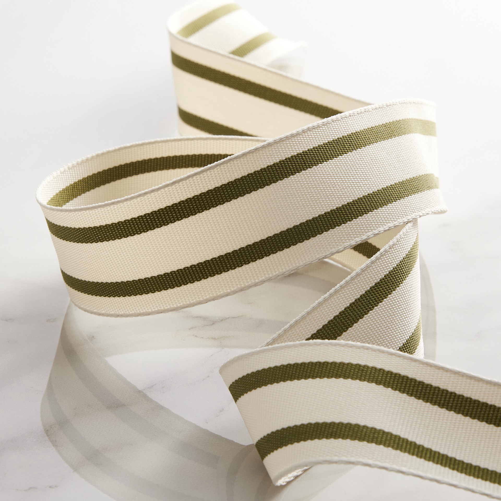 slide 4 of 4, 1.5" X 3yd. Wired Ticking Stripe Ribbon By Celebrate It, 1.5 in x 3 yd