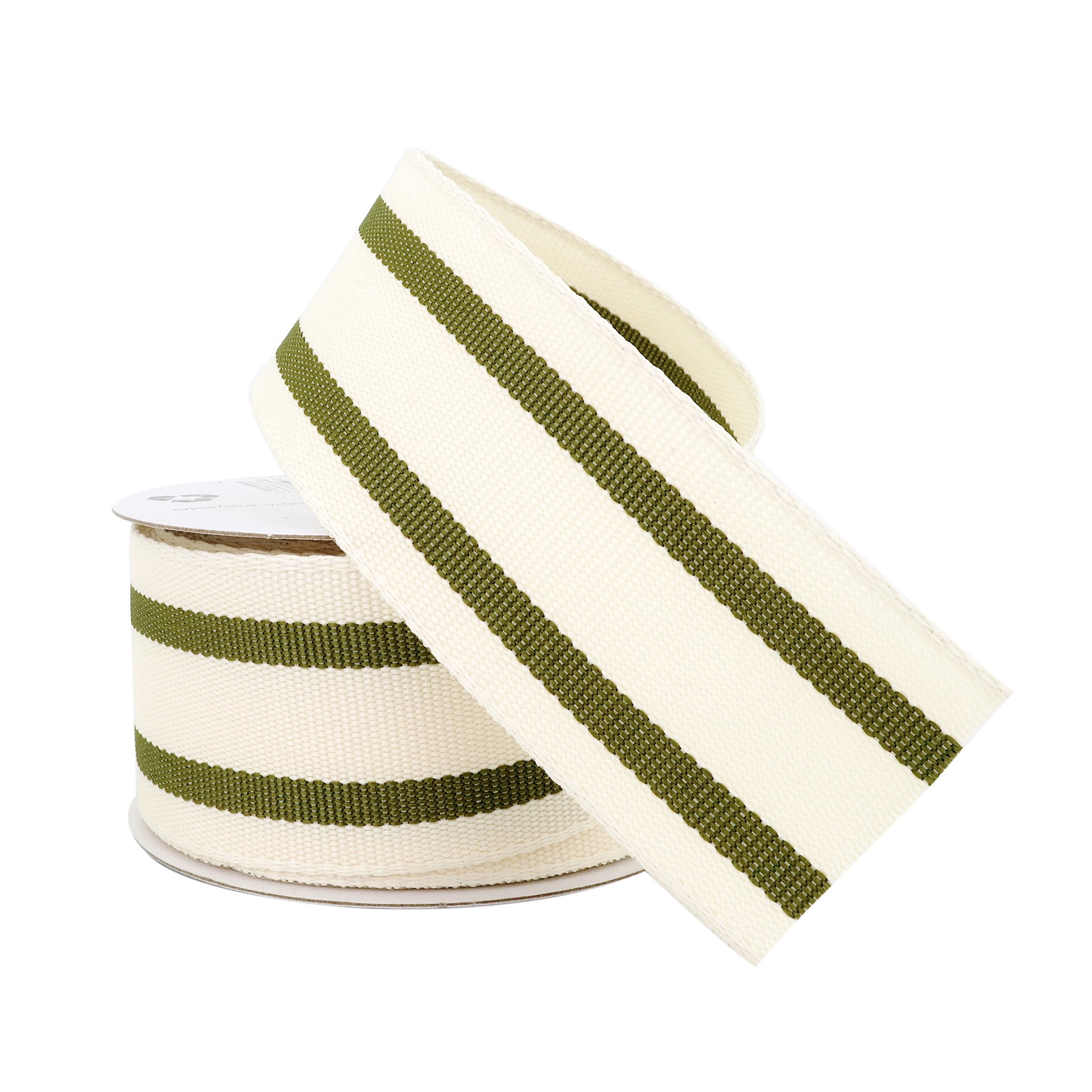 slide 3 of 4, 1.5" X 3yd. Wired Ticking Stripe Ribbon By Celebrate It, 1.5 in x 3 yd