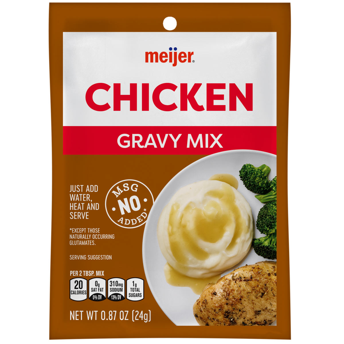 slide 1 of 5, Meijer Chicken Gravy Mix, 0.87 oz