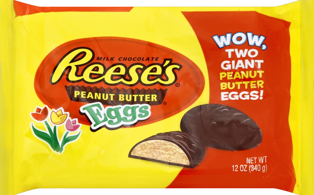 slide 5 of 5, Reese's Easter Giant Peanut Butter Eggs, 12 oz